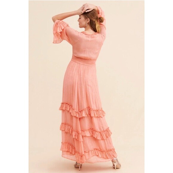 Free People Seraphina Maxi Dress Size XL Small flaw - Picture 2 of 7